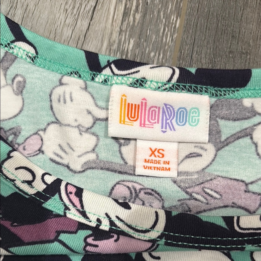 Lularoe Mickey Mouse Patterned Dress Size XS NWT!! - Picture 3 of 5